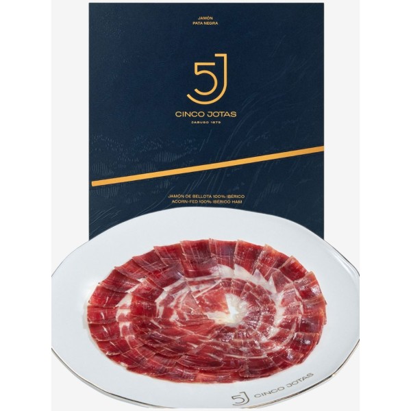 5J Cinco Jotas Sliced 100% Ibérico Acorn-Fed Ham – Pack 6×80 g