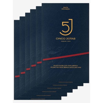 5J Cinco Jotas 100 % Ibérico Bellota Schulter Schinken Aufschnitt