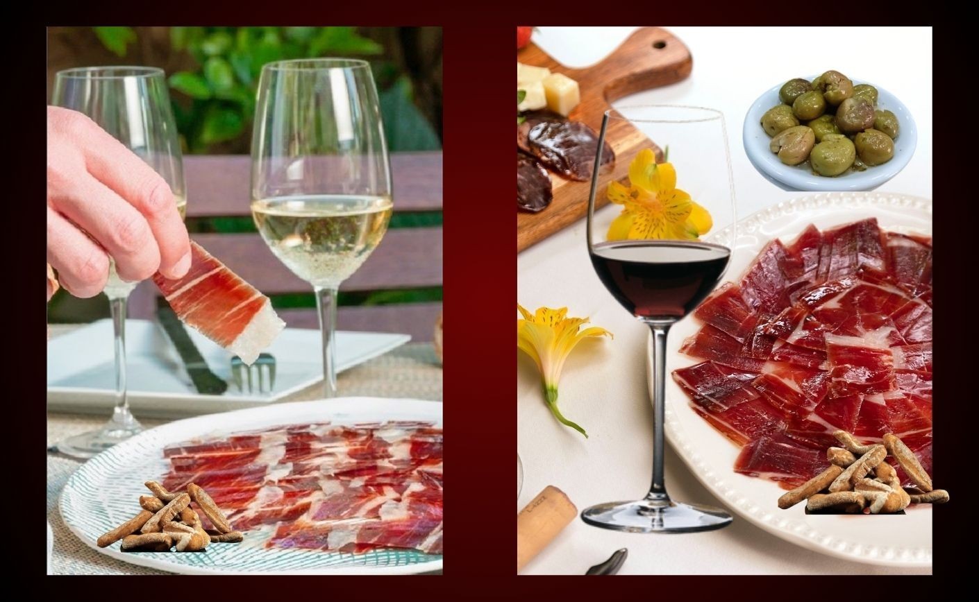 Maridajes perfectos: jamón ibérico y vino